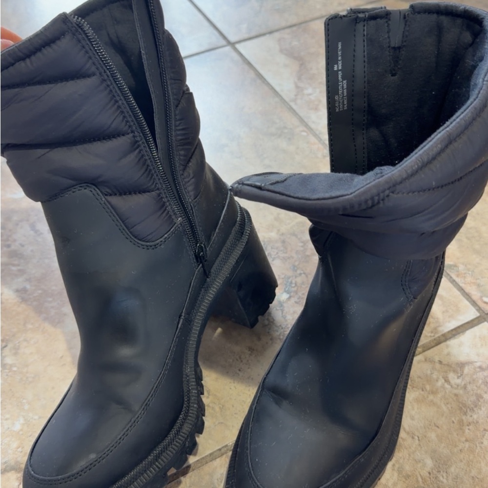 INC International Concepts Black Heeled Boots